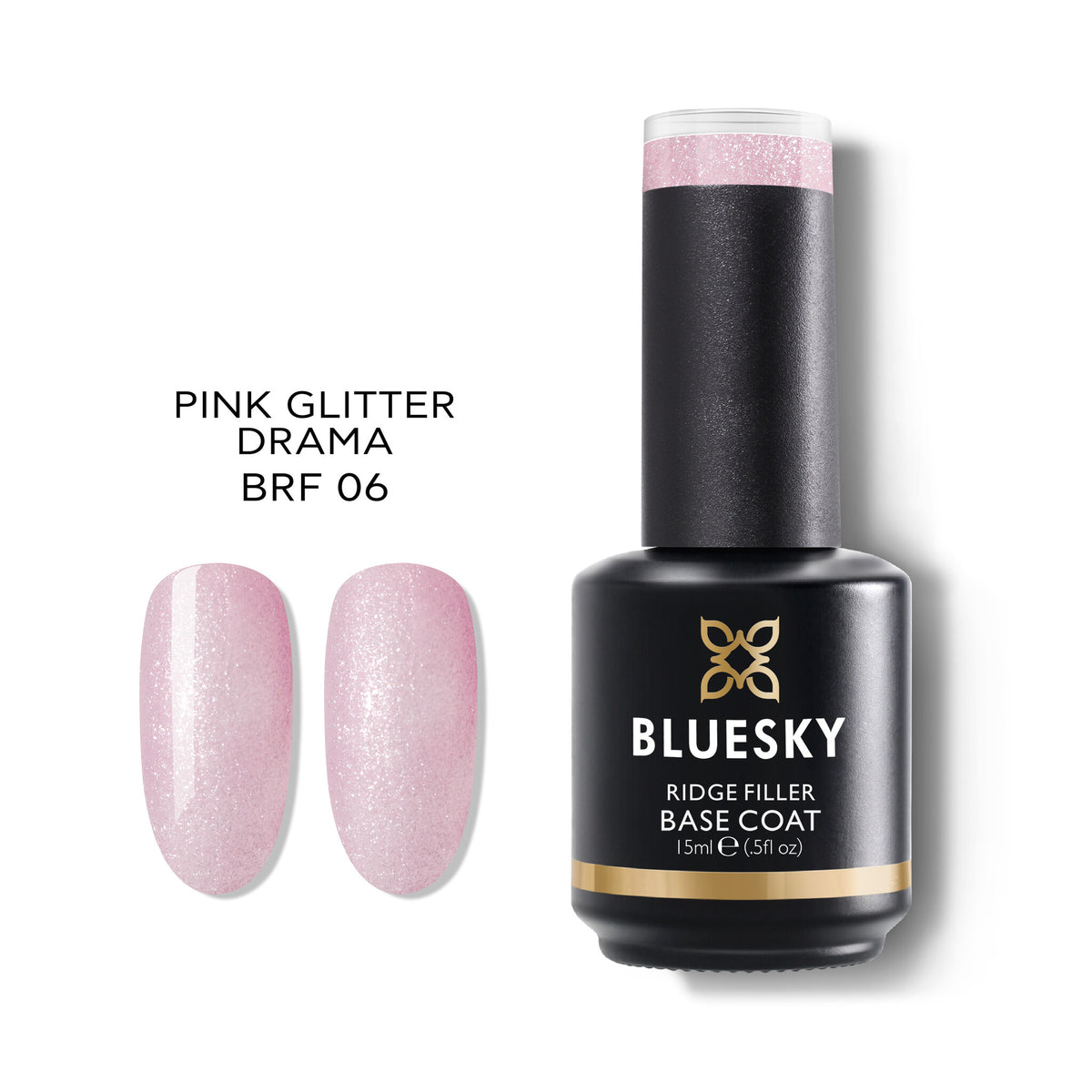 BRF06 Pink Glitter Drama - Blueskygellak.nl